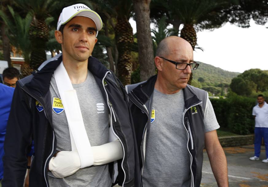 Contador, infatti, non  riuscito ad indossare la maglia rosa. Bettini